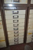 Bisley Metal Ten Drawer Unit