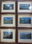 Five Framed Landscape Photos