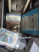 Box Containing Books, Nautical Pictures, Table Lam
