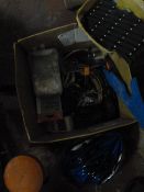 Box Containing Bike Helmet, Cable Ties, etc.