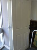 Three Internal White Painted Doors
