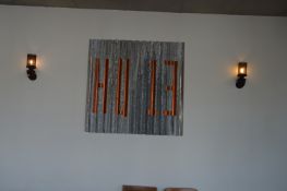 *Two Contemporary Style Wall Lamps