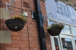 *Six Hanging Baskets with Brackets