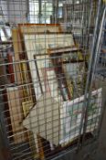 Cage Lot; Quantity of Framed Prints