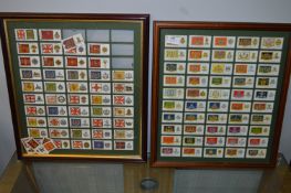 Pair of Framed Player's Cigarettes Cards - British