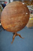 Georgian Oak Circular Topped Tip Table
