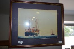 Framed Print - Trawler H166 by Eric Wedge