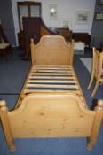 Pine Framed Single Bed Base