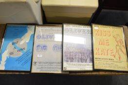 Set of Four Framed Hull Operatic Society Posters
