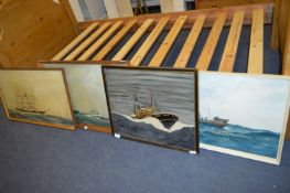 Four Oils on Board - Trawlers by Bill Welburn