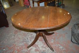 Oak Topped Dining Table on Pedestal Base