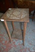 Carved Wood Side Table