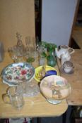 Poole Part Tea Set, Drinking Glassware, Fruit Bowl