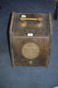 Victorian Coal Box with Brass Decoration