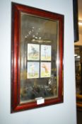 Framed Wills Cigarettes Mirror - Golf