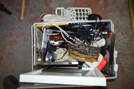 Box Containing Telephones, Prints, Photo Frames, T