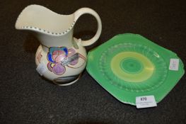 Shelley Painted Paint and a Honiton Pottery Jug