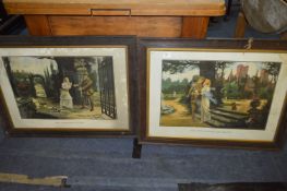 Pair of WW1 Colour Prints - Warrior's Return, Brit