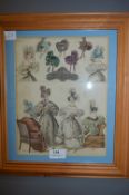 Framed Parisian Print - Ladies of Fashion