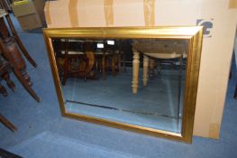 Gilt Framed Bevel Edge Wall Mirror
