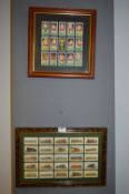 Two Framed Cigarette Card Sets - Lambert & Butler