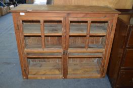 Pine Wall Mounted Display Cabinet
