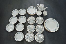 Colclough Leaf Patterned Bone Chine Tea and Dinner
