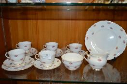 Regent Bone China Rose Patterned Tea Ware 16 Piece