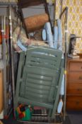 Cage Lot; Plastic, Garden Recliner Chairs, Small A