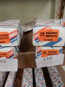 *One Box of 10 100mm Square Smooth and a Box of 10