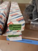 *Two Boxes of 10 200mm Square Bastard Files