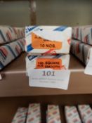 *One Box of 10 100mm Round Smooth and One Box of 1