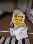 *Two Boxes of 5 350mm Square Second Cut Files