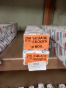 *Two Boxes of 10 250mm Square Smooth Files