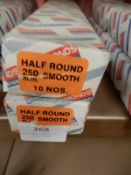 *Two Boxes of 10 250mm Half Round Smooth Files
