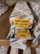 *Box of 5 300mm Three-Square Second Cut and One Bo