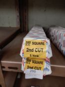 *Two Boxes of 5 350mm Square Second Cut Files