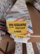 *Two Boxes of 5 300mm Square Second Cut Files