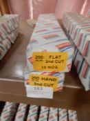 *One Box of 10 200mm Flat Second Cut Files and a B