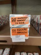 *One Box of 10 250mm Flat Warding Smooth Files and