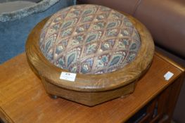 Oak Framed Sewing Box Stool