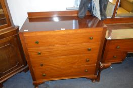 1930's Walnut Four Height Chest of Drawers
