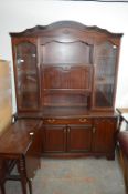 Mahogany Effect Wall Unit
