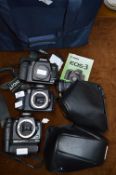 Three Canon Cameras EOS3, EOS10D and EOS300D (No L