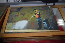 Canvas Print - Graffiti Art Cleaner