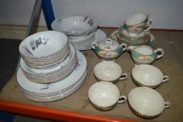 Two Flora Patterned Dinner Sets