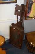 Pine Wall Mounted Corner Display Cabinet