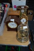 Collection of Five Assorted Mantel Clocks