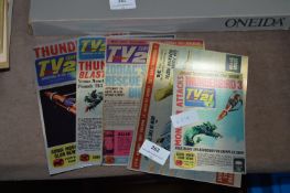 Five Printed Metal Thunderbirds Signs