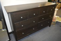 Dark Wood Effect Multi Drawer Sideboard